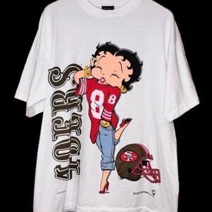 1993 Betty Boop 49ers San Francisco 49ers NFL Football T shirt